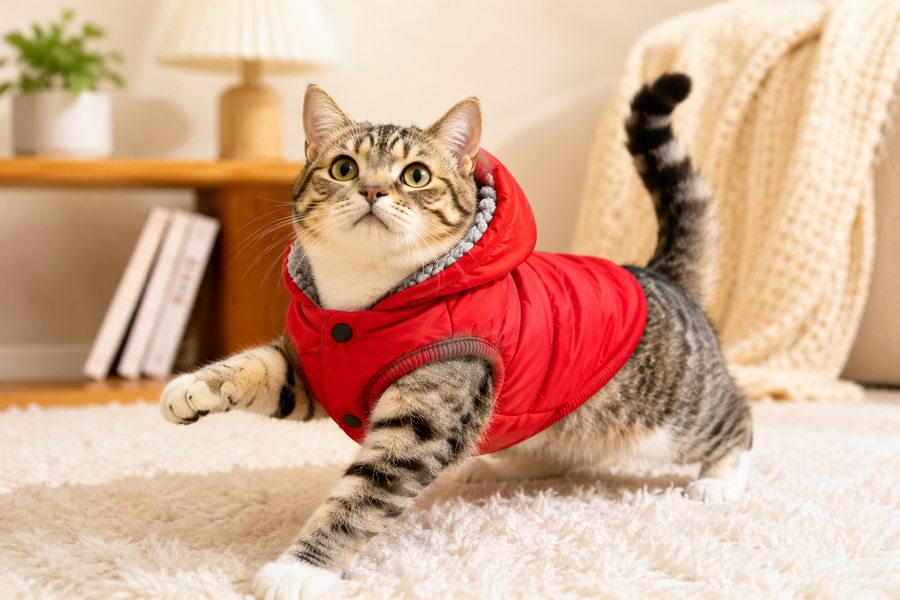 Furwarm Cosy Puffer Cat Jacket