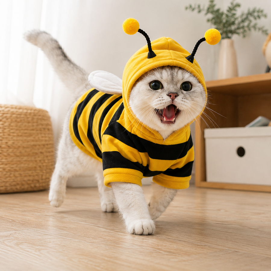 Furwarm Bumblebee Hooded Pet Jumper